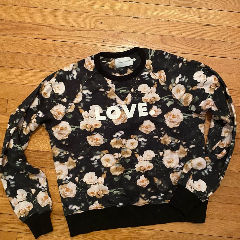 Rebecca Minkoff Love Roses sweatshirt (like new!)